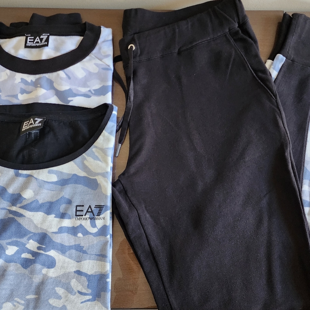 EA7 Armani 3 pc Sweatsuit/Tracksuit, Size M, Pre-owned